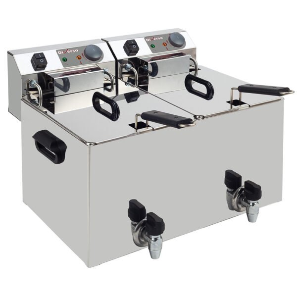 001-WR-EF20-S2-big-1.jpg Elektrische Tischfritteuse, 2 x 8 Liter + Ablasshahn