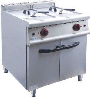 Elektrische Fritteuse mit 20-Liter-Doppelbehälter
