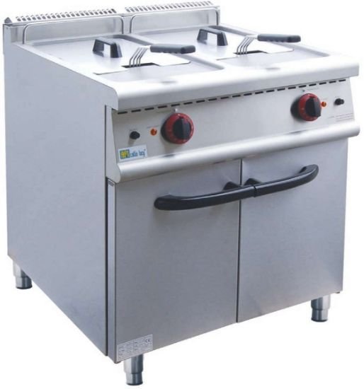 Elektrische Fritteuse mit 20-Liter-Doppelbehälter