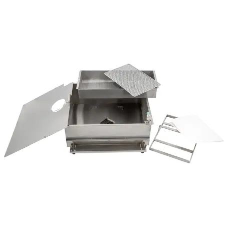 friteuse-electrique-avec-filtration-2-x-22-litres-2.webp Elektrische Fritteuse mit automatischem Entleerungsmechanismus und Filterung, 4 × 12 Liter, 17 + 17 kW