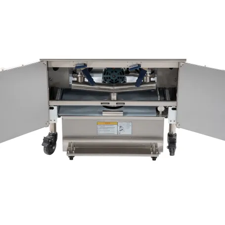 friteuse-electrique-avec-filtration-2-x-22-litres-3.webp Elektrische Fritteuse mit automatischem Entleerungsmechanismus und Filterung, 4 × 12 Liter, 17 + 17 kW