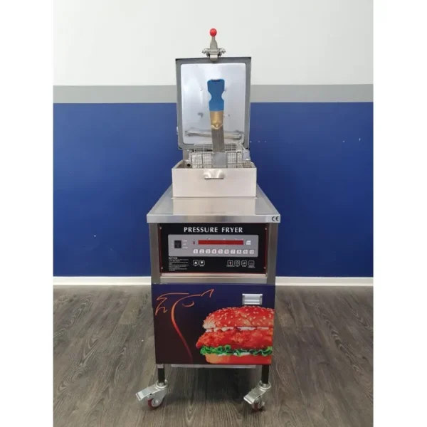 Digitale Gas-Druckfritteuse mit Pumpe