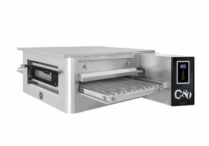 Elektrischer Durchlaufofen für Pizza, Brot und Gebäck – 105 Pizzen mit einem Durchmesser von 30 cm pro Stunde
